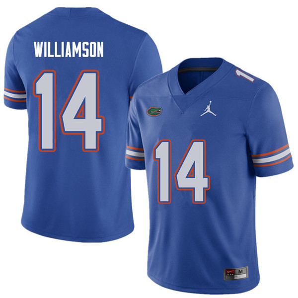 Jordan Brand Men #14 Chris Williamson Florida Gators College Football Jerseys Sale-Royal